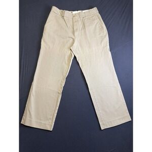 Vintage Duck Head 36X30 Pleated Chino Pants Khaki Beige Men's Cotton Made In USA